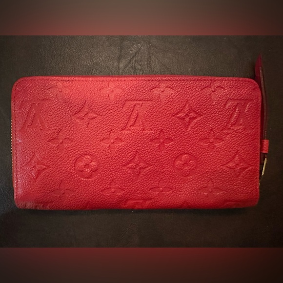 LOUIS VUITTON Empreinte Monogram Zippy Wallet in Red Leather SP4103 - Picture 1 of 15